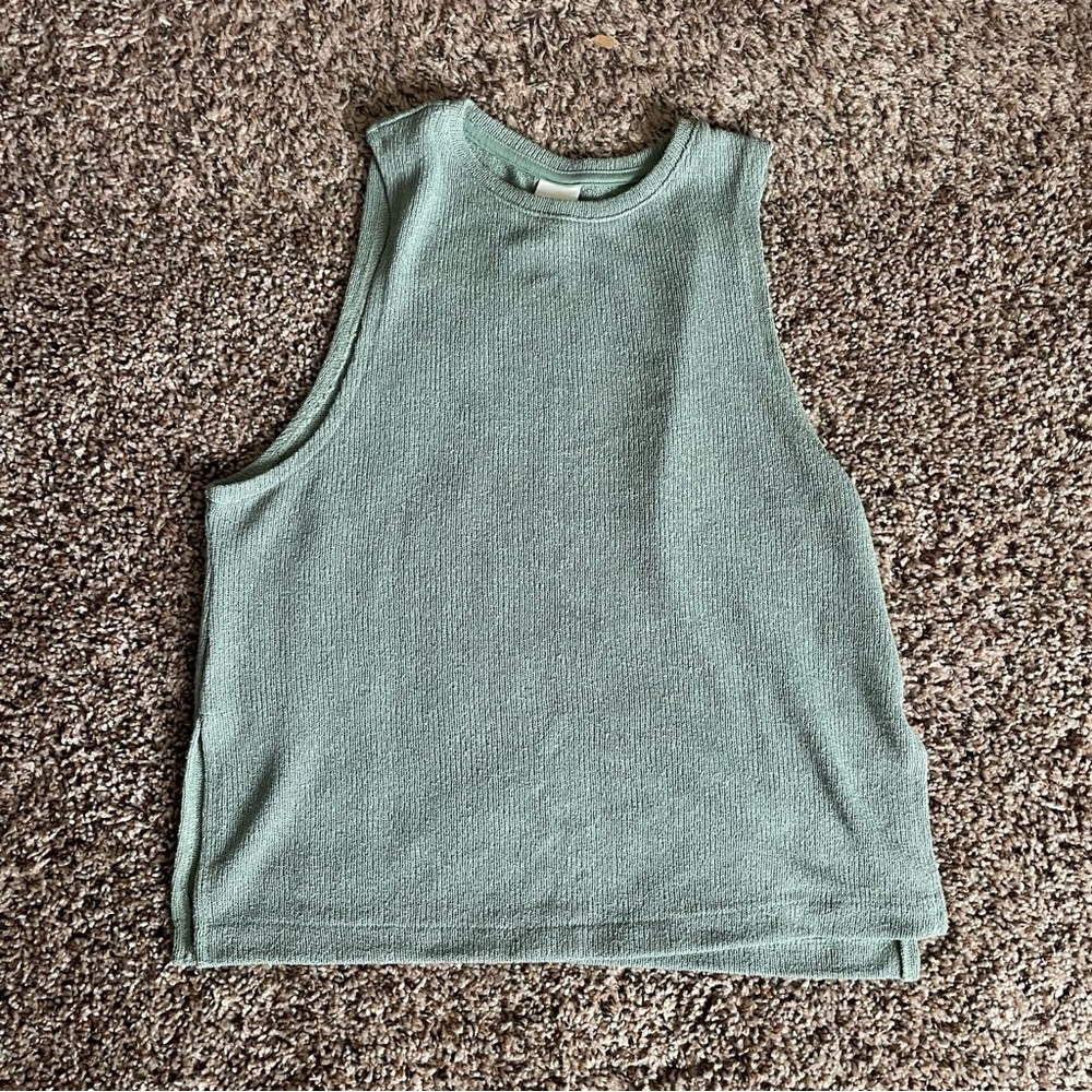 H&M Green Knit Tank Top